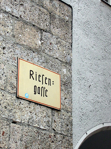 Straßenschild in Innsbruck